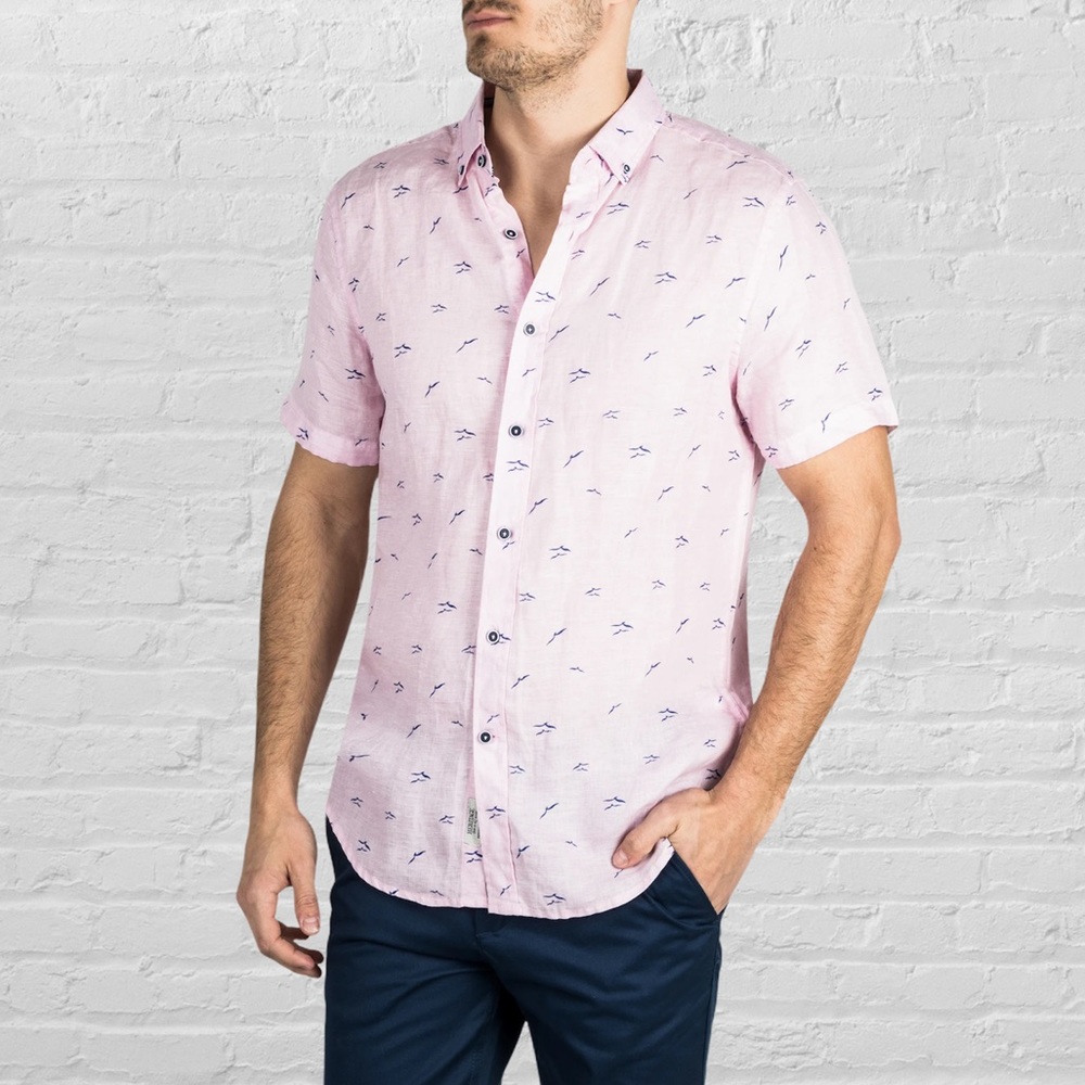 Report Collection Heritage Seagull Linen Shirt